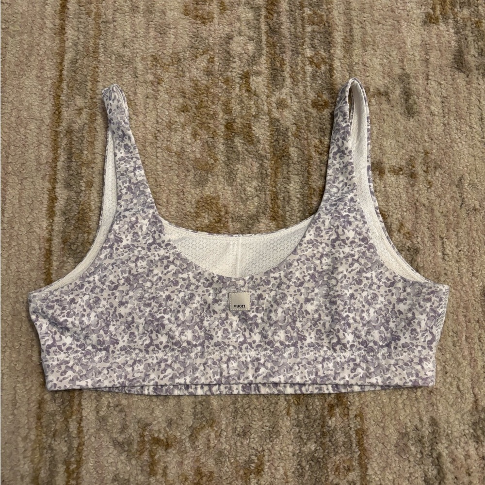Vuori Women's Daily Bra Light Micro Mini Camo Grey  Medium Support